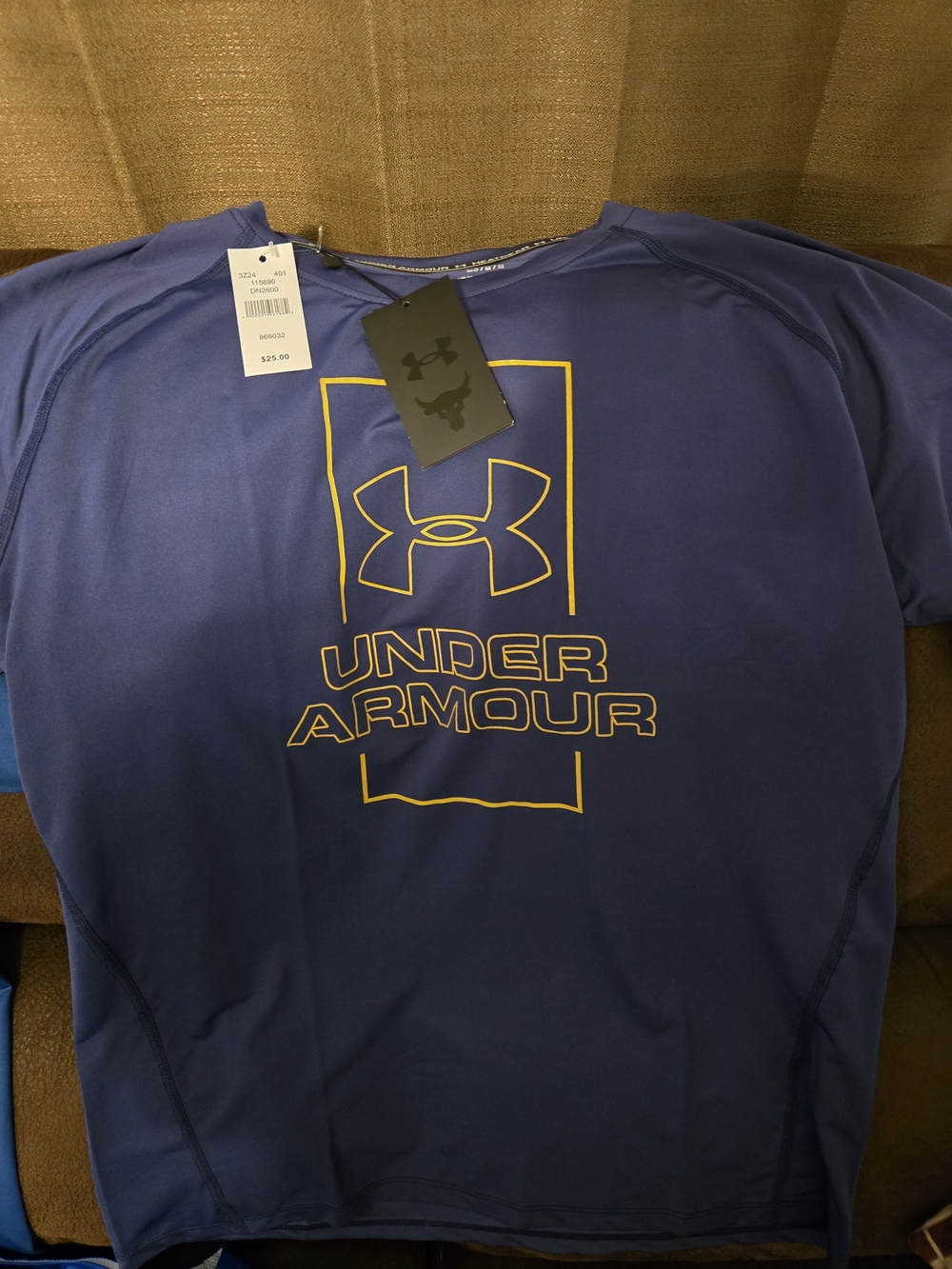 Under Armour Blue Performance Tees & Long Sleeve Athletic Tops - Picture 3 of 4